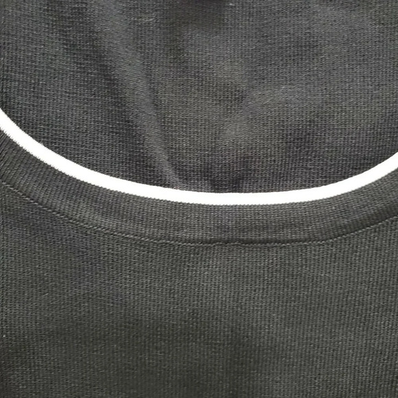 Ann Taylor LOFT Women's Black Preppy Rayon Blend Ribbed Knit Sleeveless Shell S‎ - Picture 2 of 5